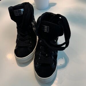 2000s Black Coach High Top Sneakers